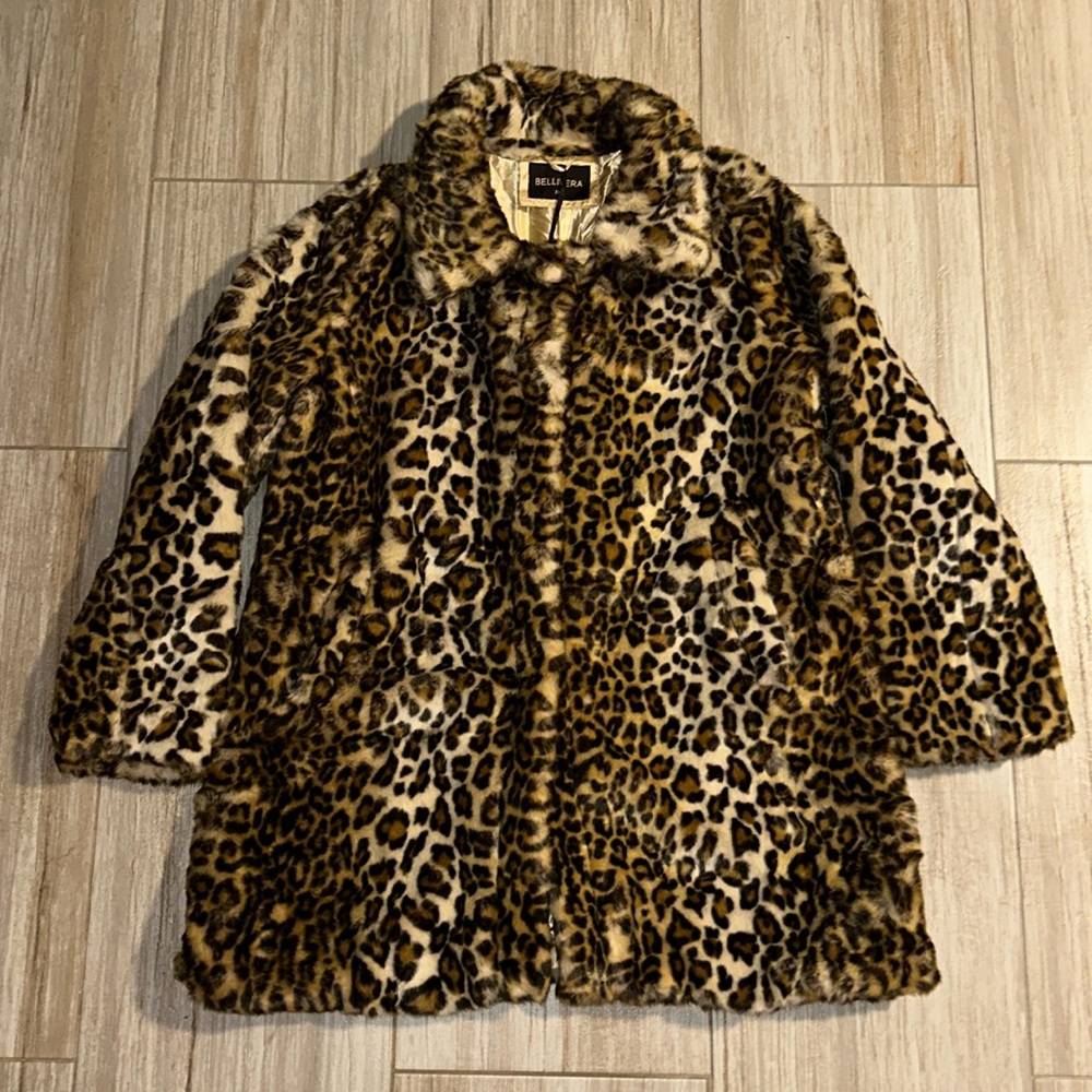 Bellivera Leopard Print Coat NWT